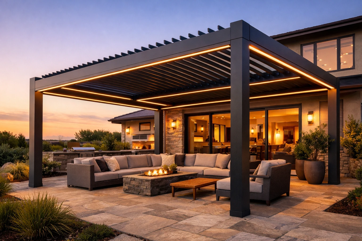 Custom pergola design